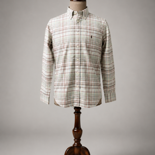 Classic Fit Checked Button-down Shirt.