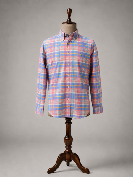 Classic Fit Checked Button-down Shirt.