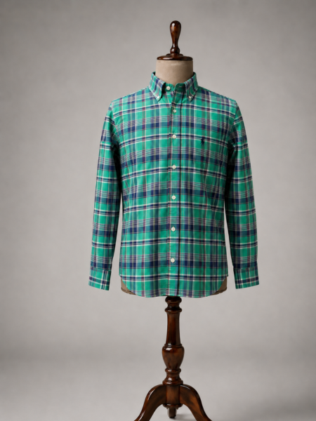 Classic Fit Checked Button-down Shirt.