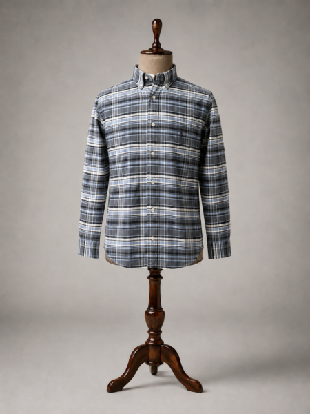 Classic Fit Checked Button-down Shirt.